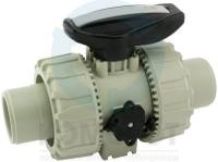 Кран шаровый PP-H втулочный 040, PTFE-FPM, PN10, FIP