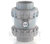 Обратный клапан ХПВХ шаровой 050, EPDM, PN16, FIP