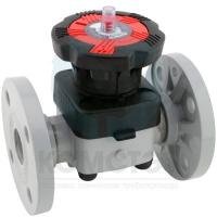 Мембранный клапан ХПВХ фланцевый 025 DN20, EPDM, PN10, FIP