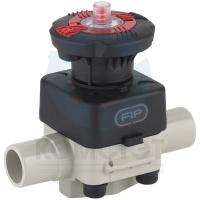 Мембранный клапан PP-H втулочный 025, EPDM, PN10, FIP